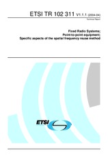 Preview ETSI TR 102311-V1.1.1 1.4.2004