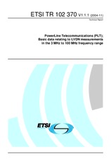 Preview ETSI TR 102370-V1.1.1 18.11.2004