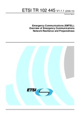 WITHDRAWN ETSI TR 102445-V1.1.1 30.9.2006 preview