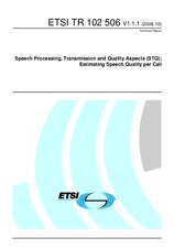 Preview ETSI TR 102506-V1.1.1 3.10.2006