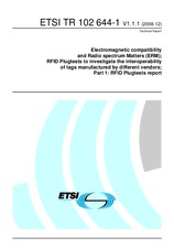Preview ETSI TR 102644-1-V1.1.1 10.12.2008