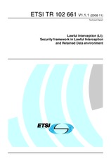 Standard ETSI TR 102661-V1.1.1 25.11.2008 preview