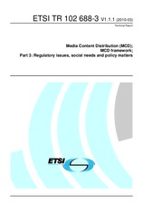 Standard ETSI TR 102688-3-V1.1.1 1.3.2010 preview
