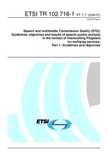 Standard ETSI TR 102716-1-V1.1.1 7.7.2009 preview