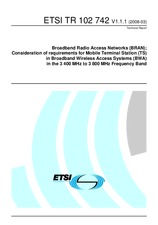 Standard ETSI TR 102742-V1.1.1 17.3.2008 preview