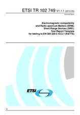 Standard ETSI TR 102749-V1.1.1 31.5.2010 preview