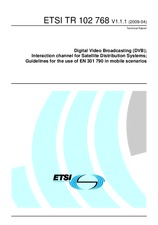 Standard ETSI TR 102768-V1.1.1 20.4.2009 preview