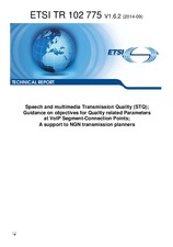 Standard ETSI TR 102775-V1.6.2 16.9.2014 preview