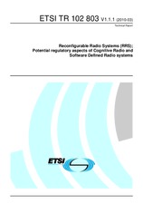 Standard ETSI TR 102803-V1.1.1 24.3.2010 preview