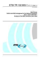 Standard ETSI TR 102805-1-V1.1.1 20.11.2009 preview