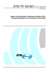 Standard ETSI TR 102807-V1.1.1 18.3.2010 preview