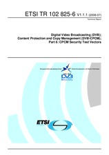 Standard ETSI TR 102825-6-V1.1.1 3.7.2008 preview