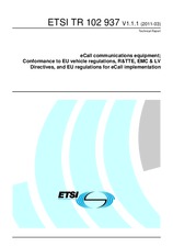 Standard ETSI TR 102937-V1.1.1 28.3.2011 preview
