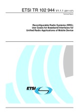 Standard ETSI TR 102944-V1.1.1 22.7.2011 preview