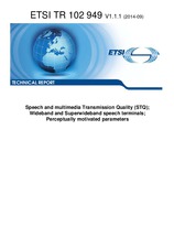 Standard ETSI TR 102949-V1.1.1 24.9.2014 preview