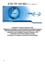 Standard ETSI TR 102960-V1.1.1 15.11.2012 preview