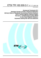 Standard ETSI TR 103000-3-1-V1.1.1 7.8.2001 preview