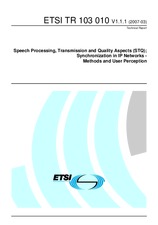 Standard ETSI TR 103010-V1.1.1 21.3.2007 preview