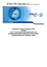 Standard ETSI TR 103061-4-V1.1.1 8.11.2012 preview