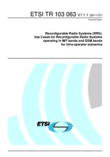 Standard ETSI TR 103063-V1.1.1 1.7.2011 preview