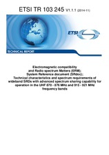 Standard ETSI TR 103245-V1.1.1 20.11.2014 preview
