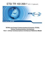 Standard ETSI TR 103269-1-V1.1.1 3.7.2014 preview