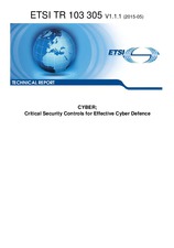 Standard ETSI TR 103305-V1.1.1 7.5.2015 preview