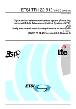 Standard ETSI TR 122912-V8.0.0 9.1.2009 preview