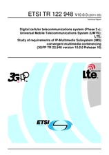 Standard ETSI TR 122948-V10.0.0 19.5.2011 preview