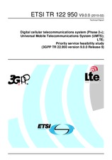 Standard ETSI TR 122950-V9.0.0 3.2.2010 preview