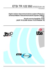 Standard ETSI TR 122950-V10.0.0 19.5.2011 preview