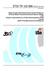 Standard ETSI TR 122968-V9.0.0 3.2.2010 preview