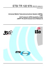 Standard ETSI TR 122978-V8.0.0 27.1.2009 preview