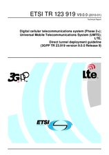 Standard ETSI TR 123919-V9.0.0 11.1.2010 preview