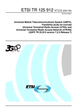 Standard ETSI TR 125912-V7.2.0 30.6.2007 preview