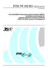Standard ETSI TR 125921-V4.0.0 31.3.2001 preview