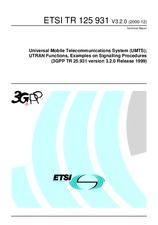Standard ETSI TR 125931-V3.2.0 31.12.2000 preview