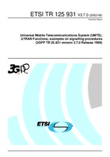 Standard ETSI TR 125931-V3.7.0 30.6.2002 preview