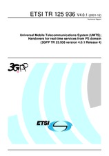 Standard ETSI TR 125936-V4.0.1 31.12.2001 preview