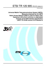 Standard ETSI TR 125995-V5.0.0 22.1.2008 preview