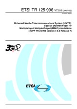 Standard ETSI TR 125996-V7.0.0 28.6.2007 preview