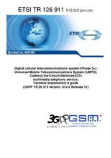 Standard ETSI TR 126911-V12.0.0 30.9.2014 preview