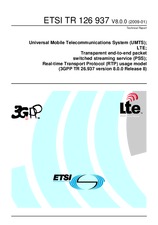 Standard ETSI TR 126937-V8.0.0 22.1.2009 preview