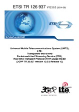Standard ETSI TR 126937-V12.0.0 30.9.2014 preview
