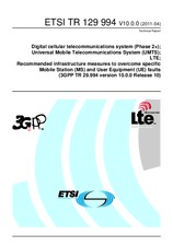 Standard ETSI TR 129994-V10.0.0 27.4.2011 preview