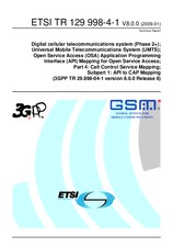 Standard ETSI TR 129998-4-1-V8.0.0 19.1.2009 preview