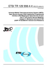 Standard ETSI TR 129998-4-4-V8.0.0 19.1.2009 preview