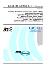 Standard ETSI TR 129998-5-1-V7.0.0 30.3.2007 preview