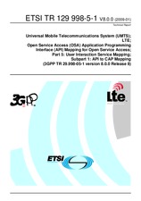Standard ETSI TR 129998-5-1-V8.0.0 19.1.2009 preview