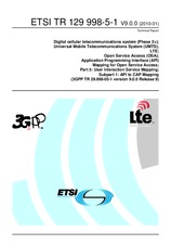 Standard ETSI TR 129998-5-1-V9.0.0 27.1.2010 preview
